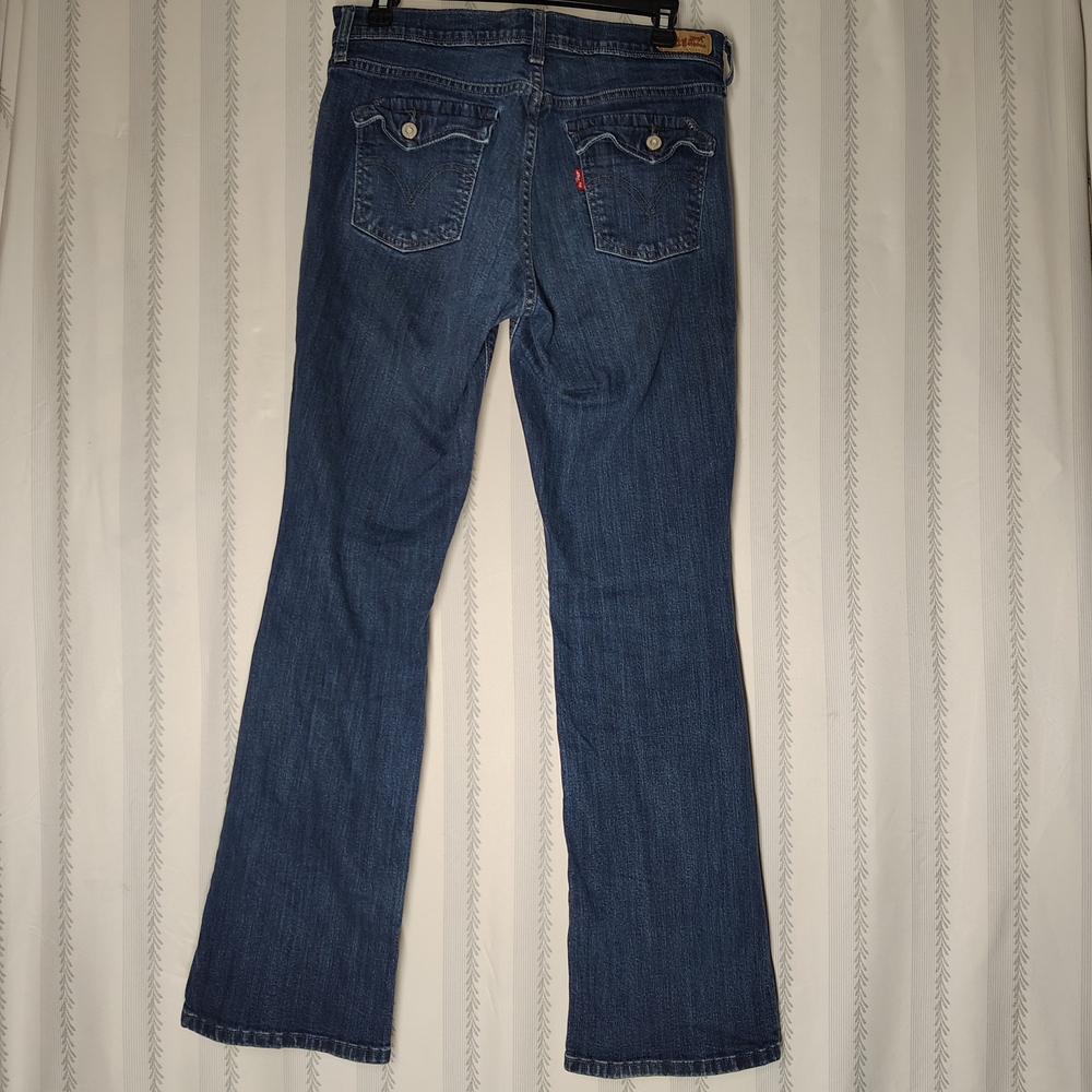 Levi's 515 Bootcut Dark Wash Women's Jeans Sz 8 29×32 - Picture 2 of 5